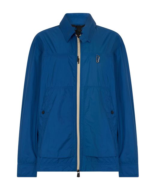 Moncler Blue Jacket Shirt Foldable Brive for men