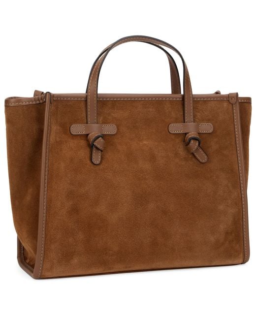 Gianni Chiarini Brown Tote Bag With Knots