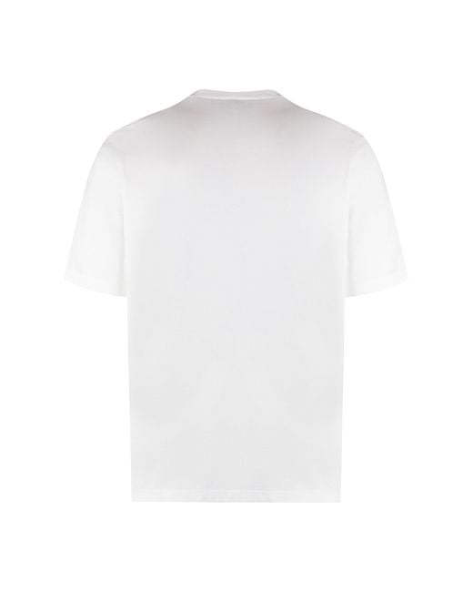DSquared² White Logo Cotton T-Shirt for men