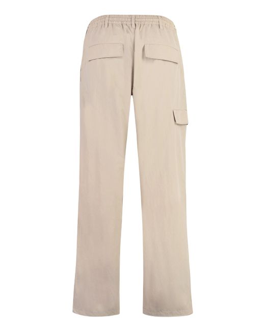 Pantaloni Y-3 Crinkle in nylon tecnico di Y-3 in Natural da Uomo
