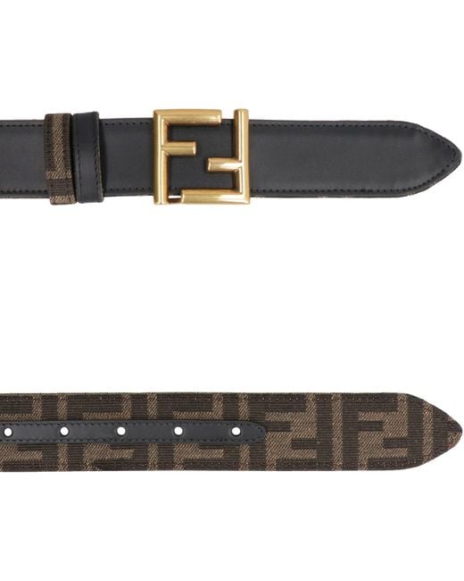 Fendi Black Ff Belt