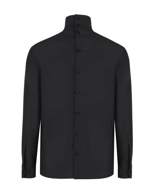 Gucci Black Technical Panama Shirt for men