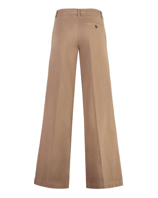 Pinko Brown Robotech Cotton Trousers