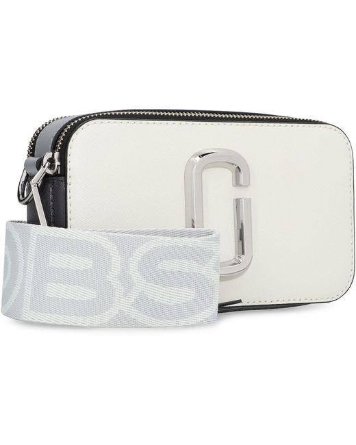 Marc Jacobs Gray The Snapshot Leather Camera Bag
