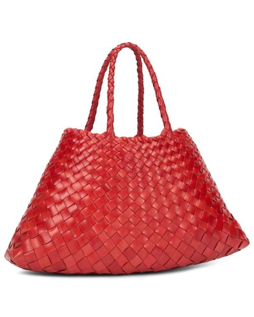 Dragon Diffusion Red Woven Tote Bag