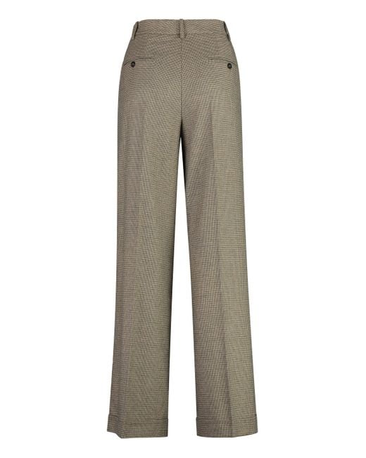 Pinko Gray Vasetto Wide Leg Trousers