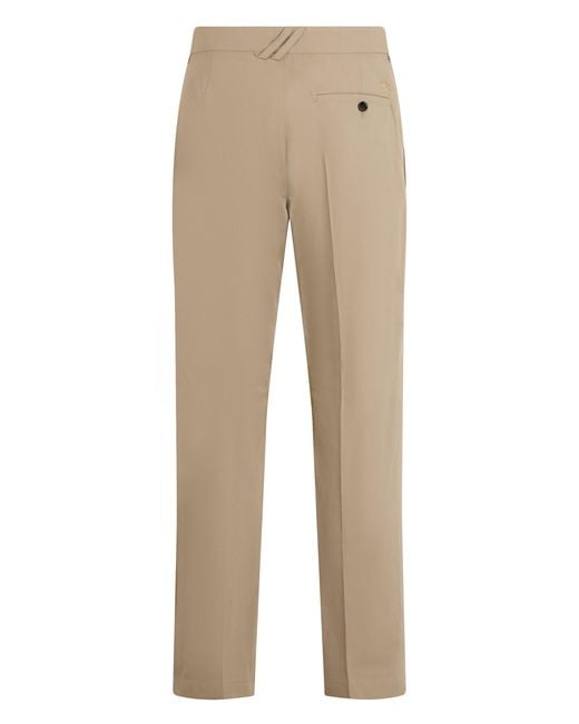 Burberry Natural Straight Trousers for men