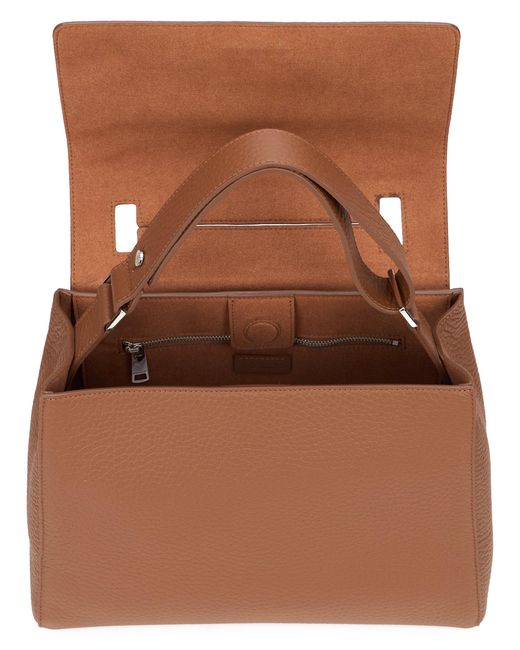 Orciani Brown Borsa Sveva Soft Medium