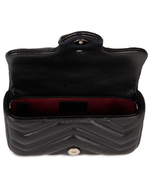 Gucci Black Gg Marmont Bag