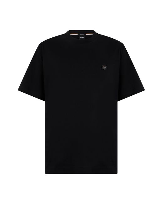 Boss Black Short Sleeve Cotton T-Shirt for men