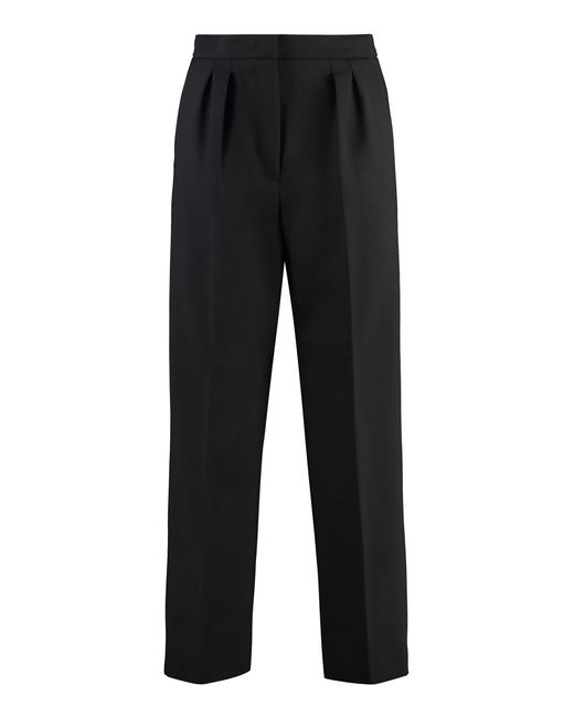Max Mara Black Verbano Virgin Wool Trousers