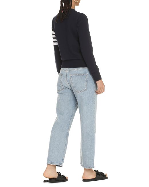 Thom Browne Blue Classic Loopback 4 Bar Sweatshirt