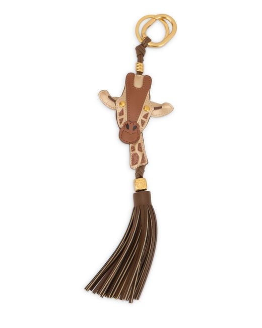 Gianni Chiarini Metallic Keychain With Fringe