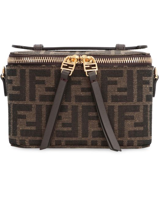 Fendi Gray Mini Vanity Handbag