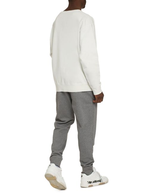 Maison Margiela White Cotton Crew-neck Sweatshirt for men