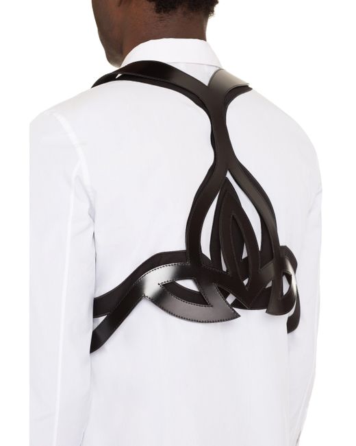 Alexander McQueen White Long Sleeve Cotton Shirt for men