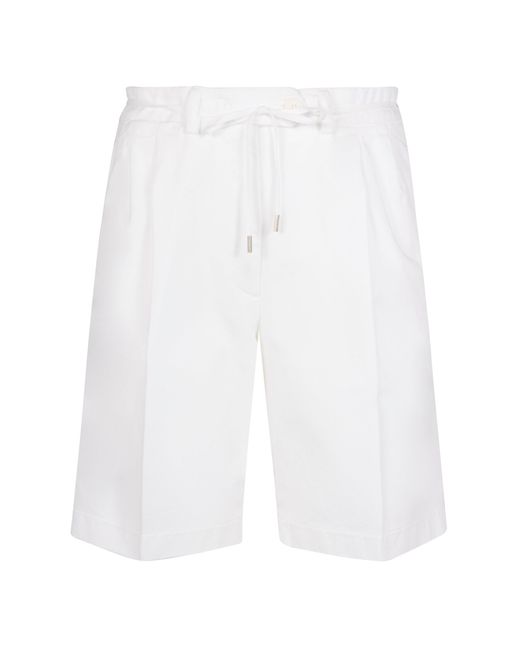 Aspesi White Cotton Shorts