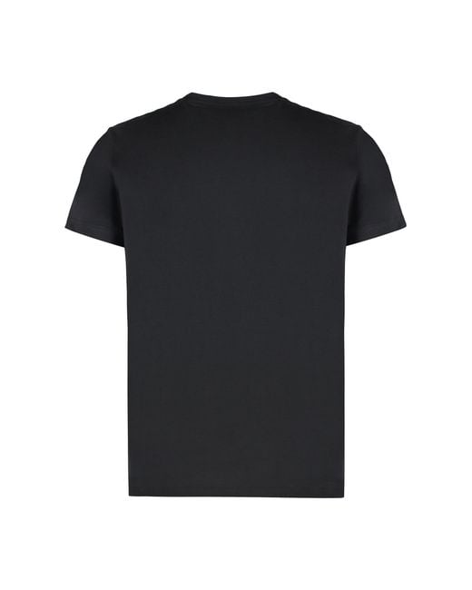 K-Way Black Le Vrai Edouard Cotton Crew-Neck T-Shirt for men