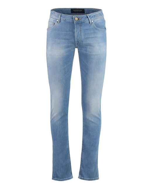 handpicked Blue Orvieto Slim Fit Jeans for men