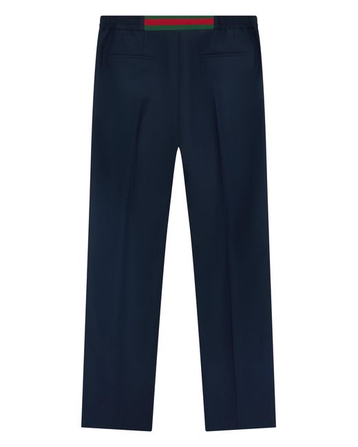 Gucci Blue Straight Trousers for men