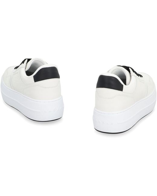 Hogan White Skyscraper Low-Top Sneakers