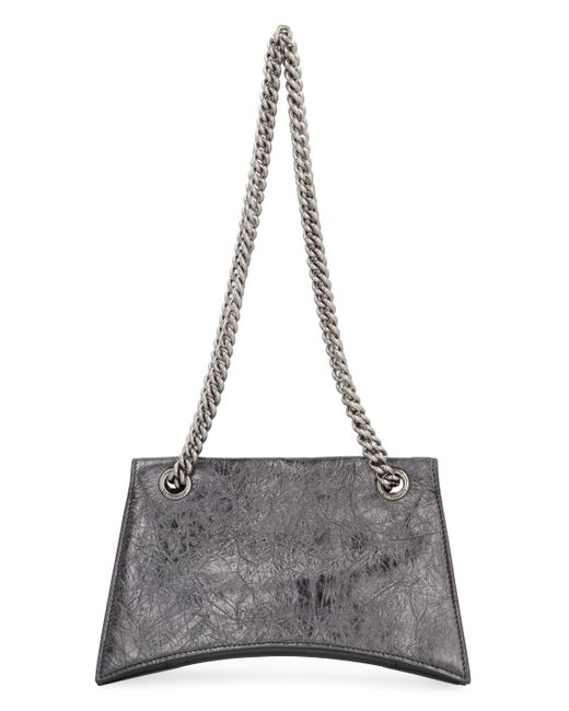 Balenciaga Gray Crush Shoulder Bag