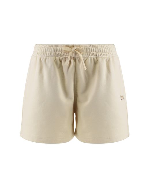 Maison Kitsuné Natural Cotton Shorts