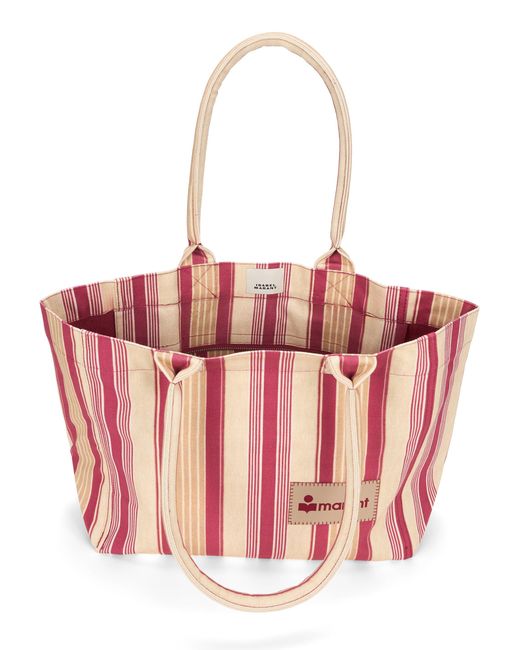 Isabel Marant Pink Tote Bag Logo Patch
