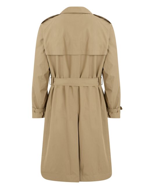 Boss Natural Double-Breasted Trench Coat With Waist Belt for men