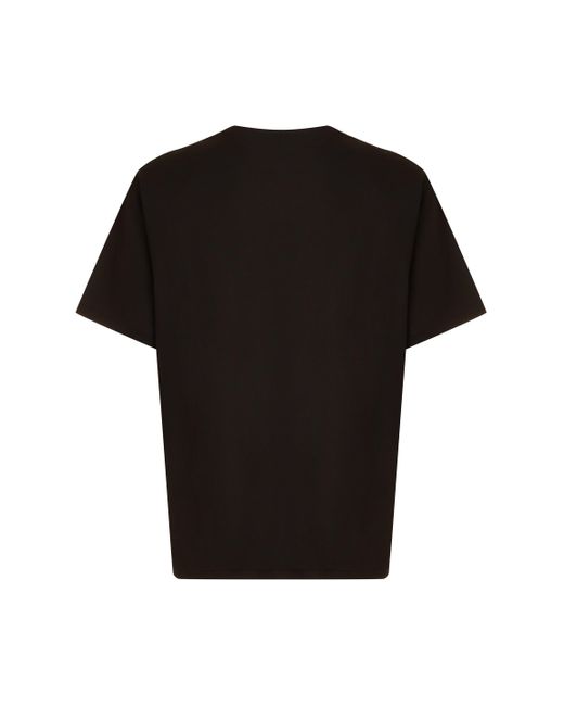 Burberry Black Cotton Crew-Neck T-Shirt for men