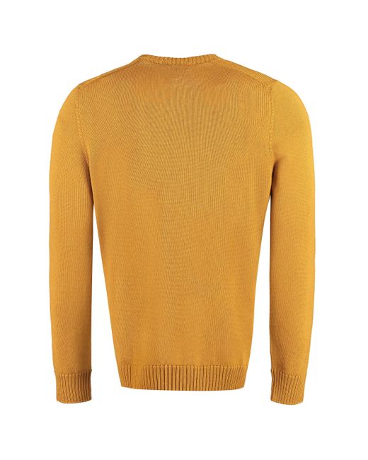 Drumohr Orange Wool Pullover for men