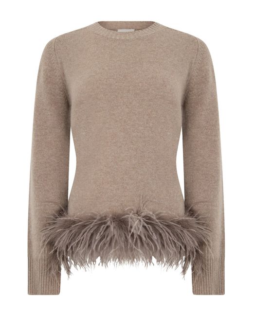 P.A.R.O.S.H. Brown Sweater With Frayed Details