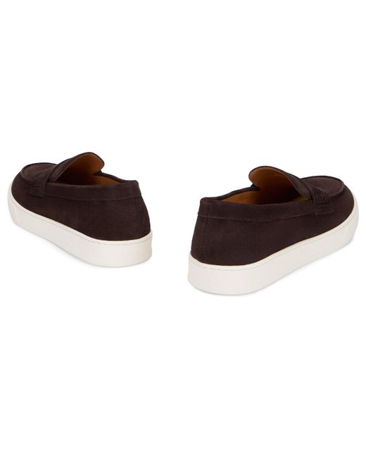 Doucal's Brown Suede Sneakers Penny for men