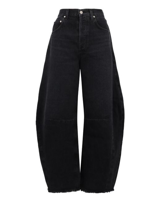 Citizens of Humanity Blue Horseshoe Wide-leg Jeans