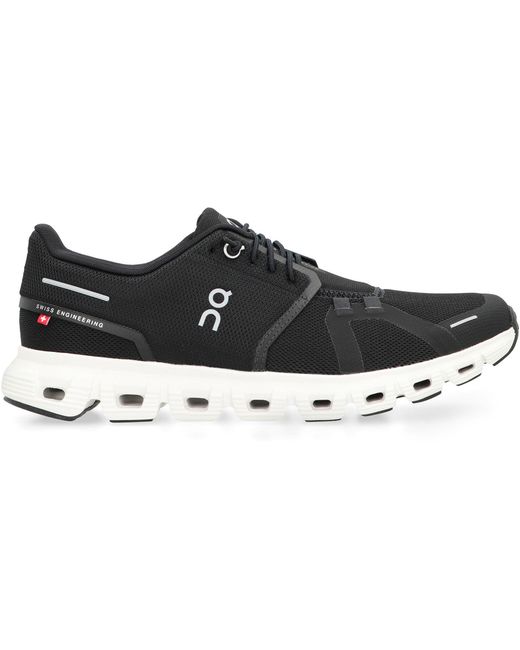 On Shoes Black Cloud 6 Low-Top Sneakers