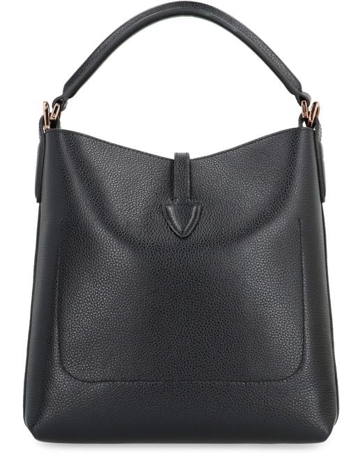 Tod's Black T Timeless Leather Bucket Bag