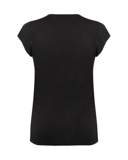 T-shirt Zankou in lino di Isabel Marant in Black