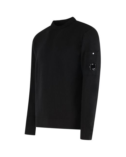 Pullover in misto cotone di C P Company in Black da Uomo