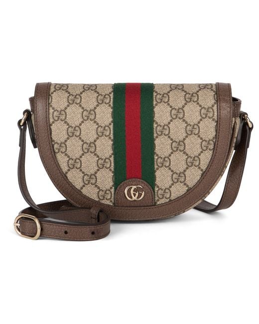 Gucci Brown Ophidia Small Shoulder Bag