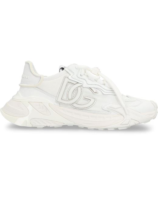 Dolce & Gabbana White Dolce & Gabbana Day Faster Low-Top Sneakers