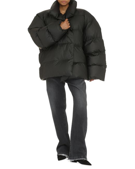 Balenciaga Black Wrap Oversize Puffer Jacket