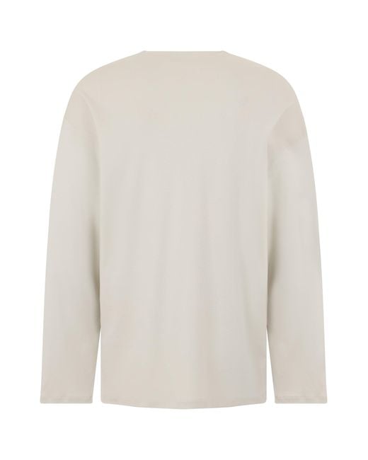 Lemaire White Long Sleeve Shirt for men