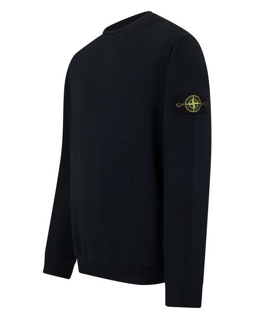Stone Island Blue Crew Neck Sweatshirt for men