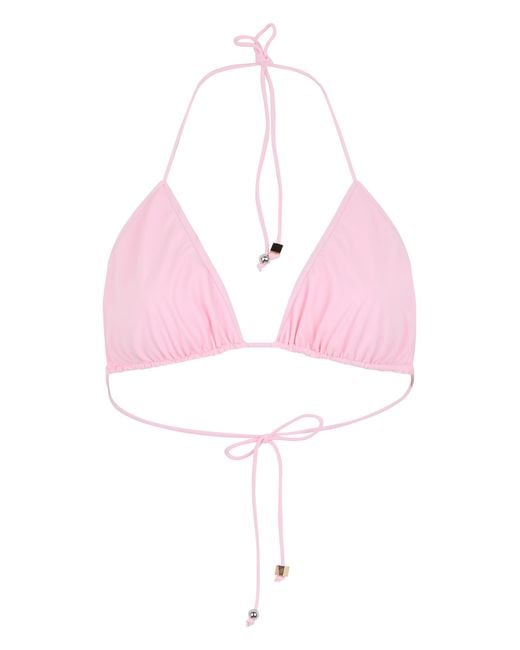 Jacquemus Pink Top Triangle Bikini