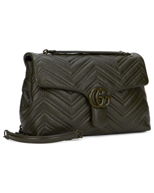 Gucci Gray Medium Quilted Leather Shoulder Bag