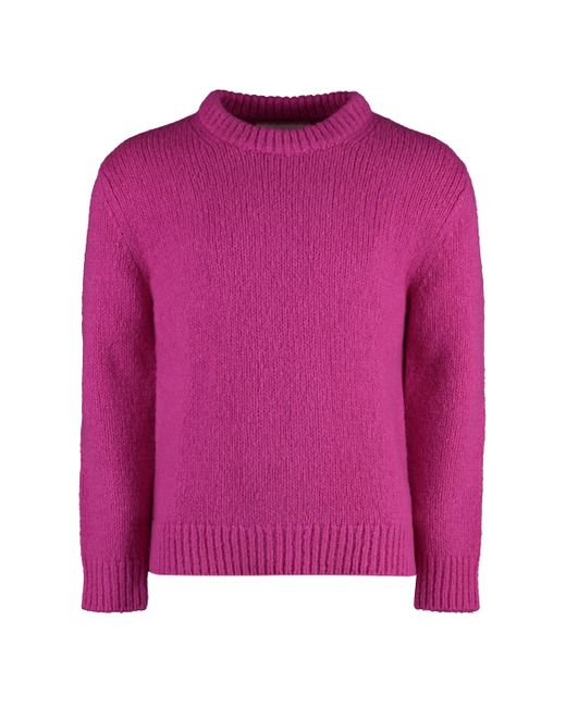 Gant Pink Wool-blend Crew-neck Sweater for men