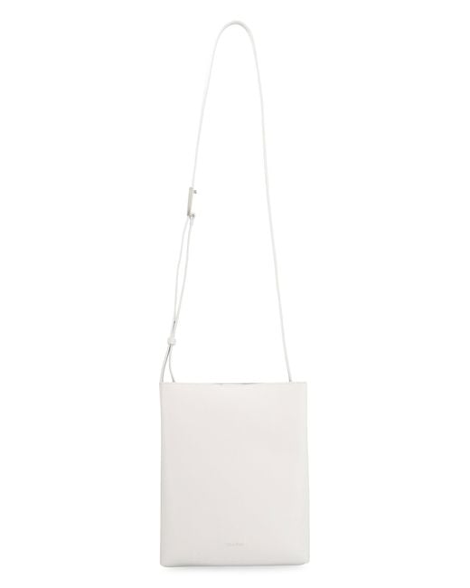 Calvin Klein White Leather Crossbody Bag