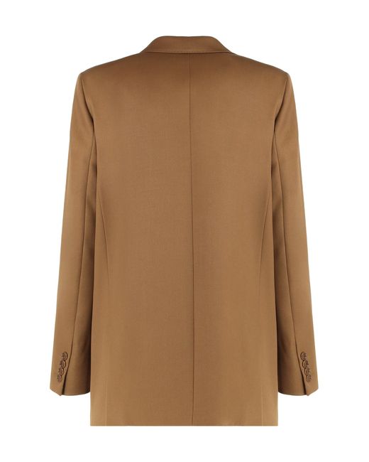 Max Mara Brown Double-Breasted Blazer
