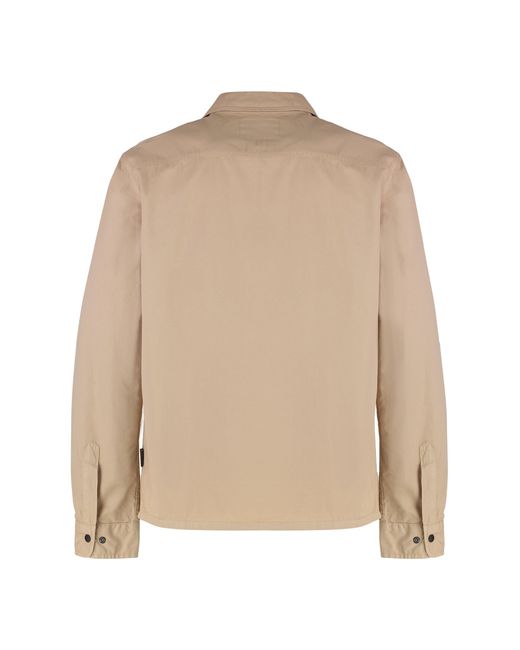 Woolrich Natural Gabardine Overshirt for men