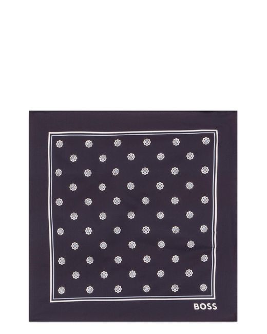 Boss Blue Pocket Handkerchief for men